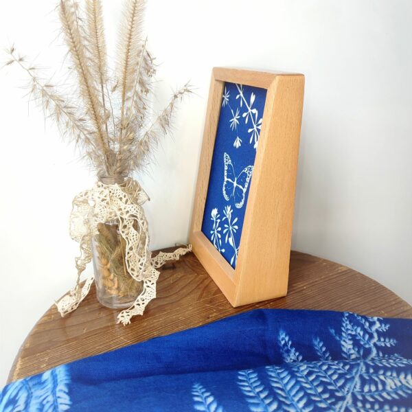 CADRE CYANOTYPE DESIGN UNIQUE GAILLET PAPILLON2