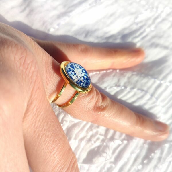 BAGUE DORÉE A L'OR FIN – Image 2