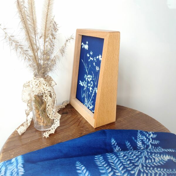 CADRE CYANOTYPE DESIGN UNIQUE FLEUR OMBELLES2