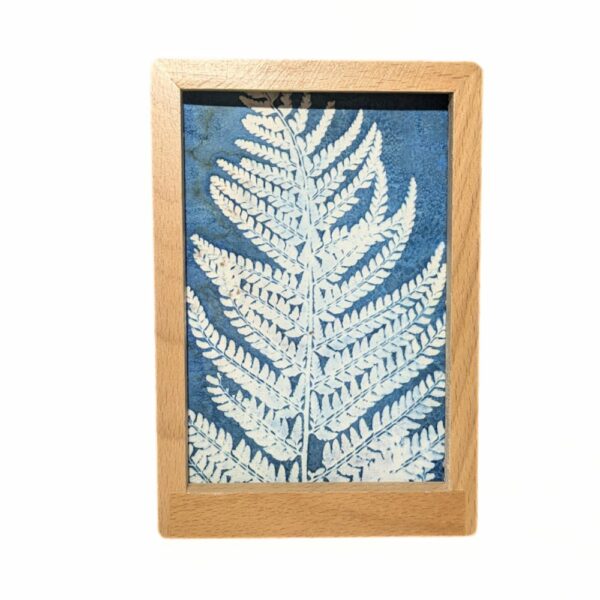 WET CYANOTYPE FOUGERE TABLEAU DECO UNIQUE FRANCE