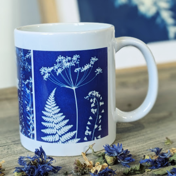 MUG CYANOTYPE BLEU FLEUR FRANCE